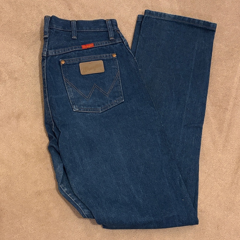 Wrangler Dark Blue Straight Jeans 11x36